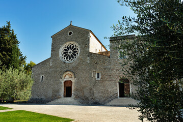 Fototapeta na wymiar Sermoneta , Italy , Valvisciolo Abbey