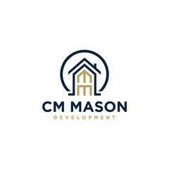 Modern Real Estate Home Design Logo. Suitable for Residential Business, Construction and Architecture