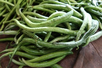 green beans on the table