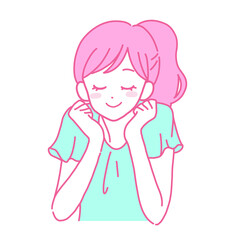 考え事をする女性