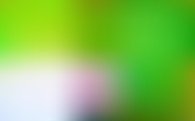 Light green, yellow vector blur drawing.