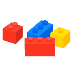 Obraz premium Details of the constructor. Children's toy. Icon isolated on white background. For your design.