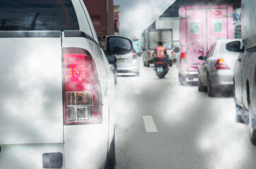 traffic jam on the road