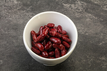 Canned red Kidney in the bowl