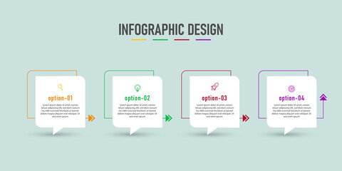 Set of infographic design timeline data visualization vector element presentation template