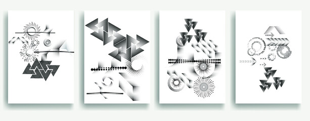 Obraz na płótnie Canvas Contemporary composition .Modern minimal posters .Linear design . Trendy background . Vector illustration