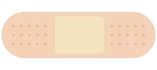 シンプルな絆創膏のイラスト