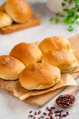 Red Bean Bread or Anpan is a Japanese sweet roll most commonly filled with red bean paste.