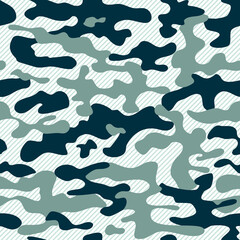 Modern camouflage seamless pattern. Abstract vector military background.