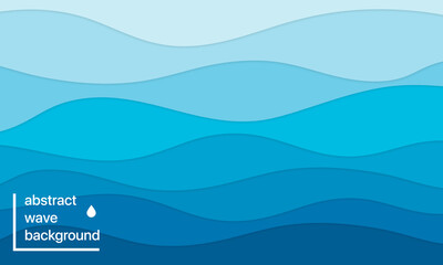 Obraz premium Abstract modern blue wave vector background