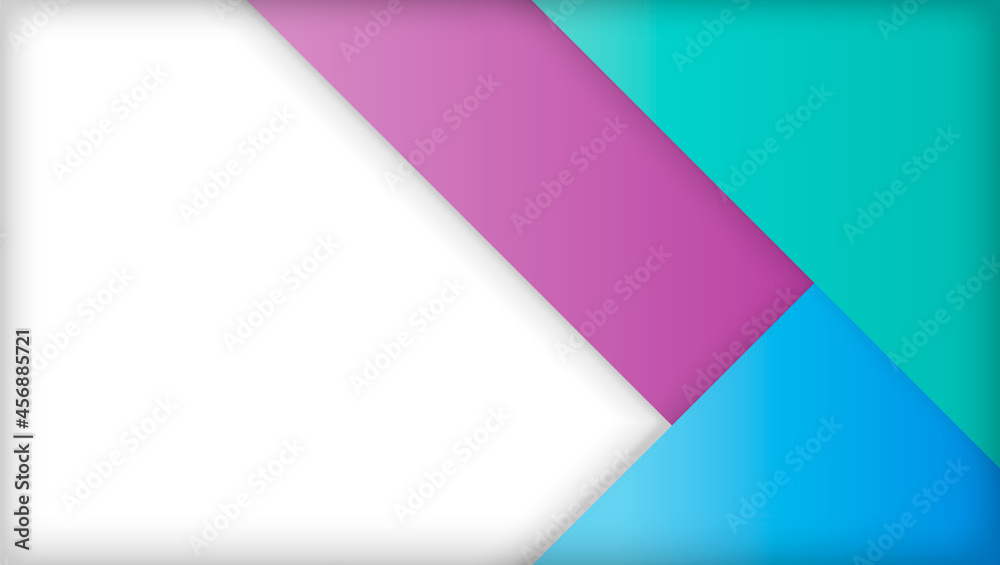 Leinwandbilder green turquoise and purple background vector overlap layer on white space for background design eps1