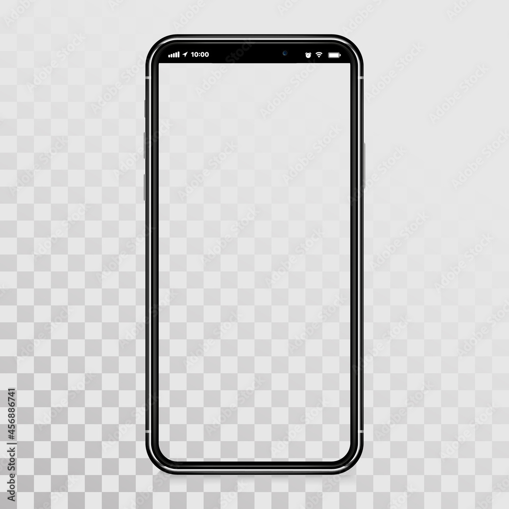 Aufkleber smartphone mock-up for application, game, and web page view