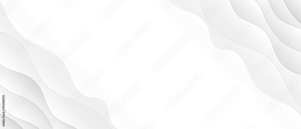 Poster abstract white background with waves