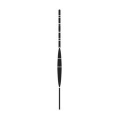 Fishing rod vector icon.Black vector icon isolated on white background fishing rod.