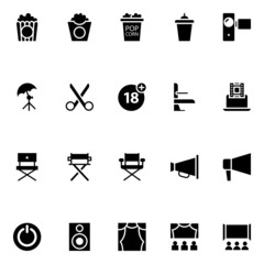 Glyph icons for cinema.