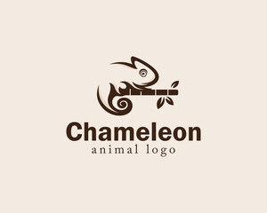 chameleon logo creative art design vector animal head drawing © BARKAH 06