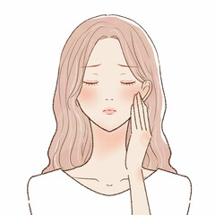 日焼けに悩む女性