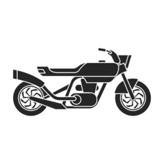 Fototapeta na wymiar Motorcycle vector icon.Black vector icon isolated on white background motorcycle.