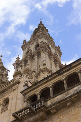 Fototapeta na wymiar Plaza del Obradoiro in Santiago de Compostela