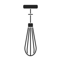 Whisk of mixer vector icon.Black vector icon isolated on white background whisk of mixer.