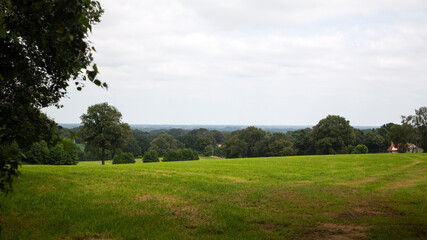 Rural landscape in western part of German state Lower Saxony