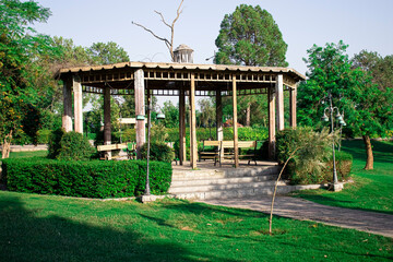 gazebo in the park| lake view park |garden |sitting area