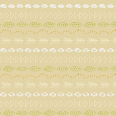 北欧黄色系ボーダーフレーム