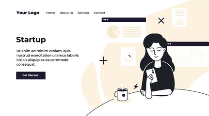 Modern flat concept web banner of Investment, Strategy, Analysis and Find the Right Person with decorated small people character. Conceptual vector illustration for web and graphic design, marketing