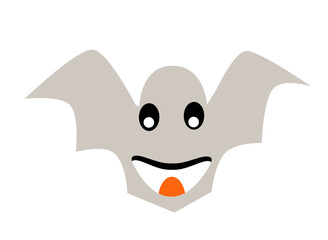 Bat Halloween horror scary festive illustration spooky