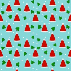 Seamless pattern .Happy New Year and Christmas Day.