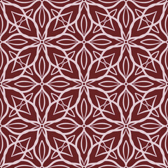 Abstract seamless pattern with mosaic motif tile ornamental lace ornament. Texture for print, fabric, textile, wallpaper.