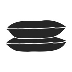 Agriculture bag of flour vector icon.Black vector icon isolated on white background agriculture bag of flour.