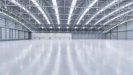 Airplane Hangar Interior 8b