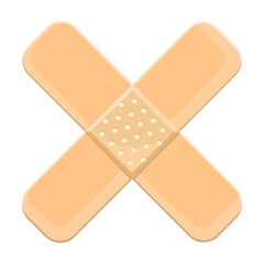 Bandage vector cartoon icon. Vector illustration bandage on white background. Isolated cartoon illustration icon of band .