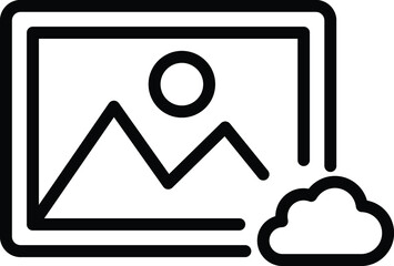 Cloud image Isolated Vector icon which can easily modify or edit

