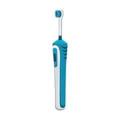 Toothbrush vector cartoon icon. Vector illustration electric brush on white background. Isolated cartoon illustration icon of electric toothbrush .