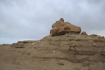 Fototapeta premium Yardang landform landscape in west of china