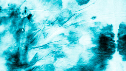 Light Blue Dirty Art Painting. Tie Dye Boho.