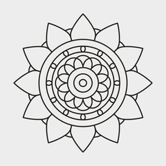 mandala with colorful. Mandala with floral patterns. Mandala design. abstract background. Form of Mandala art. mandala background design. Floral Mandala Vector. 