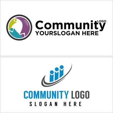 Community foundation people logo design