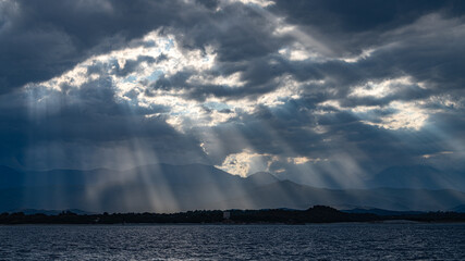 A rain of lights on the ancient turret in Corsica © Alberto Ialongo 