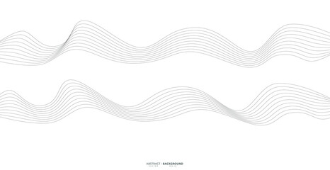 Abstract wavy stripes on a white background isolated. Wave line art, Curved smooth design. Vector illustration EPS 10.