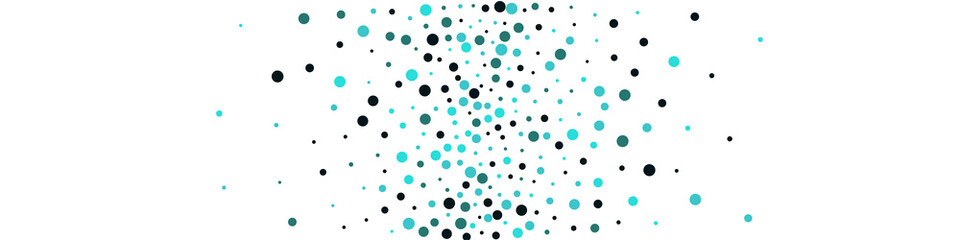 Blue Polka Independence Vector Panoramic White