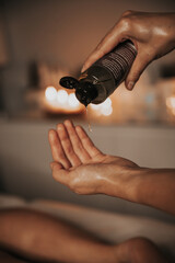 woman relaxing in spa salon