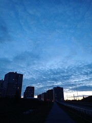 Fototapeta premium sunset in the city