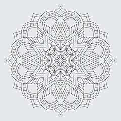 Fototapeta premium mandala with colorful. Mandala with floral patterns. Mandala design. abstract background. Form of Mandala art. mandala background design. Floral Mandala Vector. 