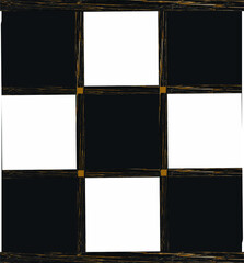 black and white photo frame