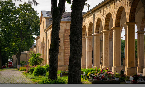 Das j&uuml;dische Friedhof in Mannheim Deutschland. 