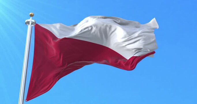 Utrecht City Flag, Utrecht, Netherlands. Loop