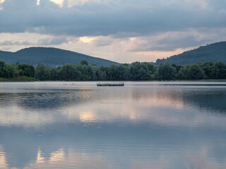 Lake in village Hohenrode in Germany